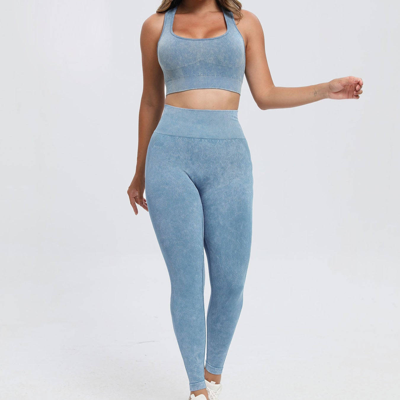 Wide Strap Yoga Top and Pants Set