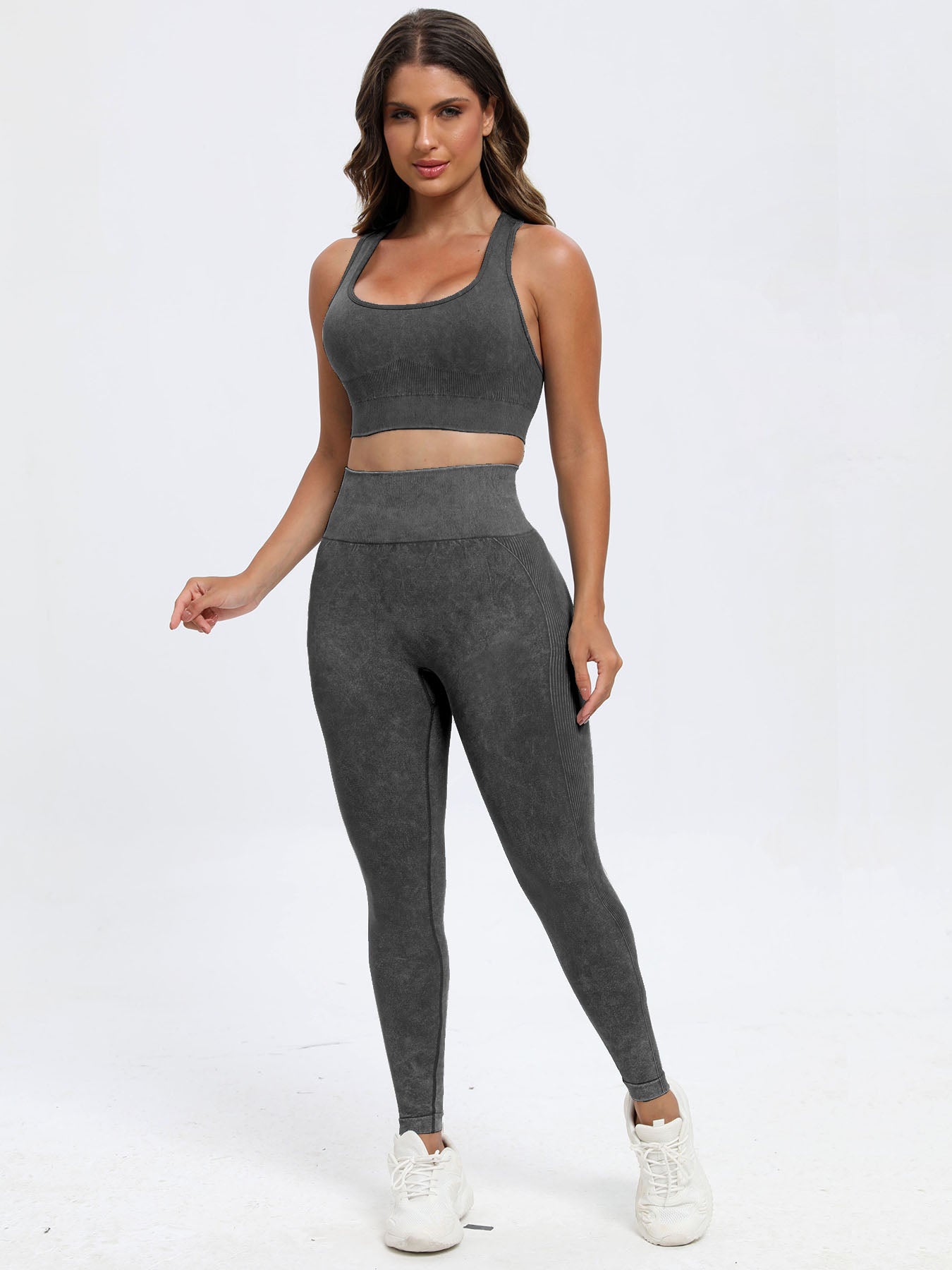 Wide Strap Yoga Top and Pants Set