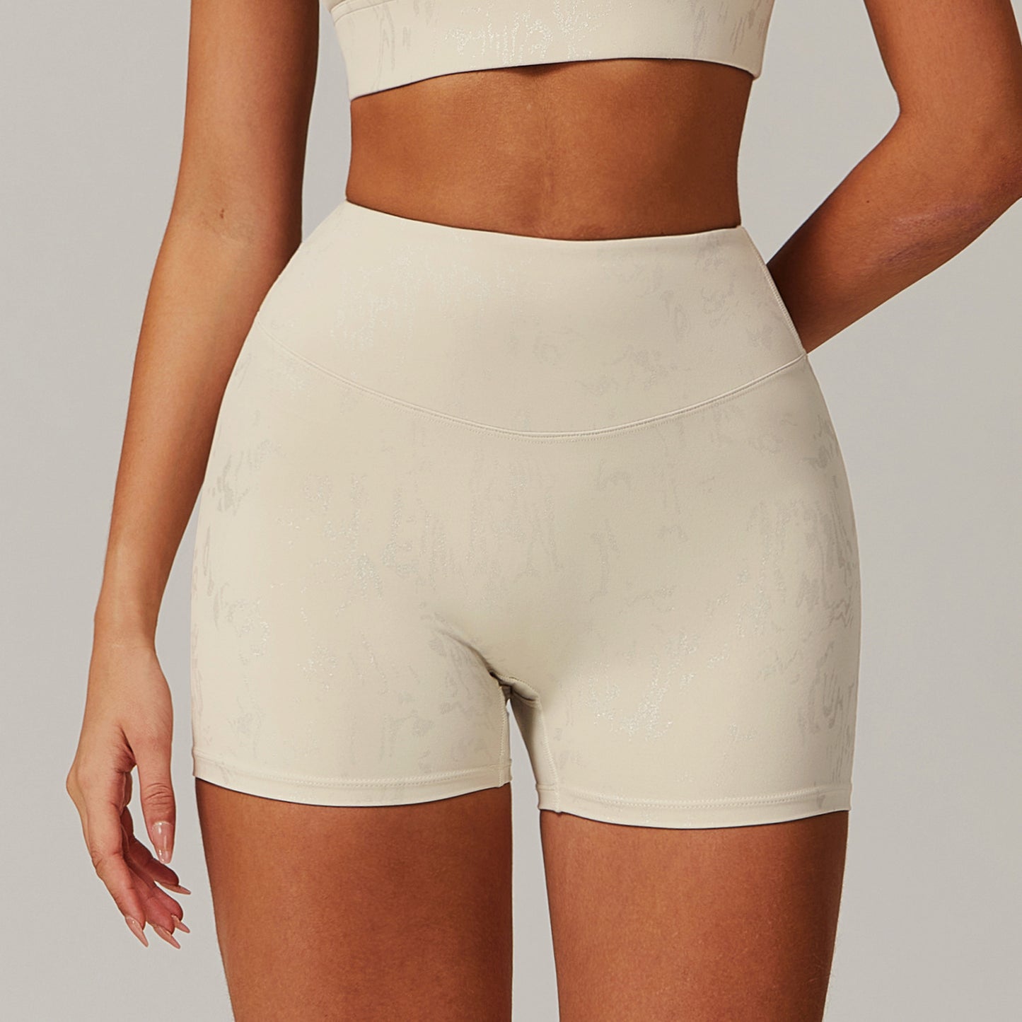 Casual Bronzing Yoga Shorts