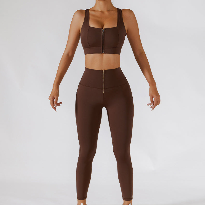 Yoga Back Bra Yoga Pants Set