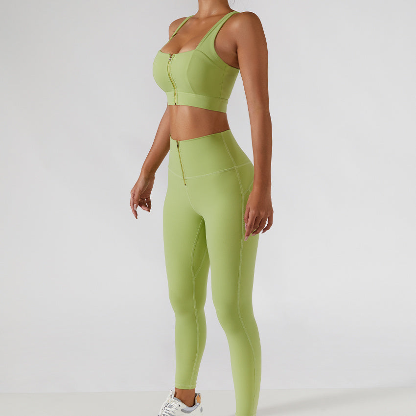Yoga Back Bra Yoga Pants Set
