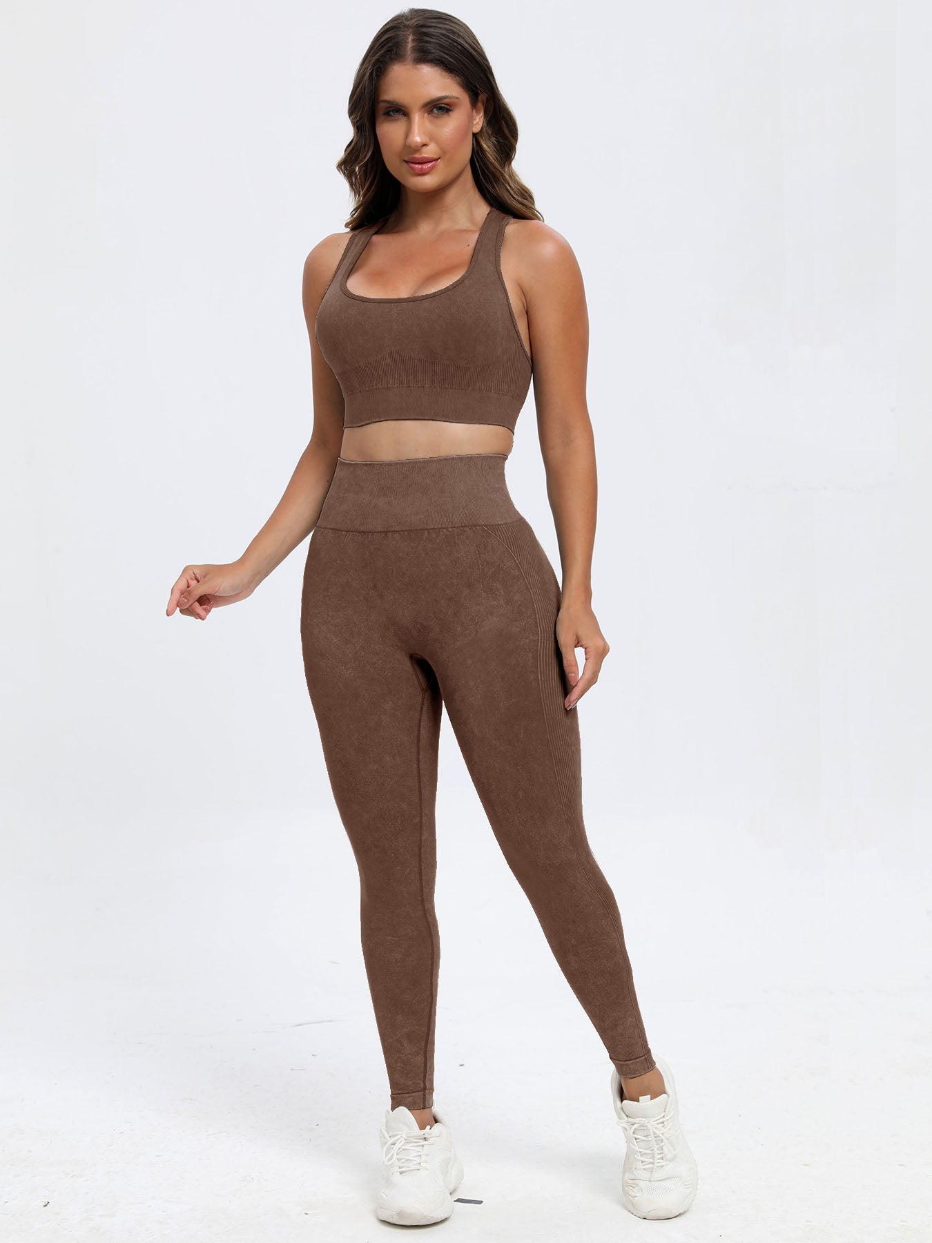 Wide Strap Yoga Top and Pants Set
