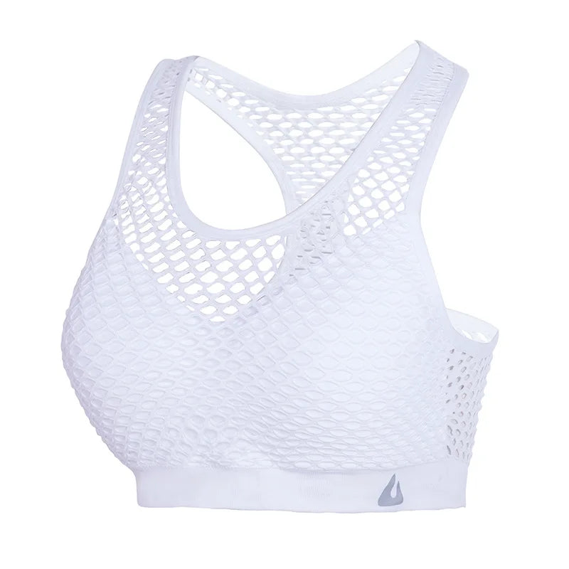Padded Mesh Yoga Top