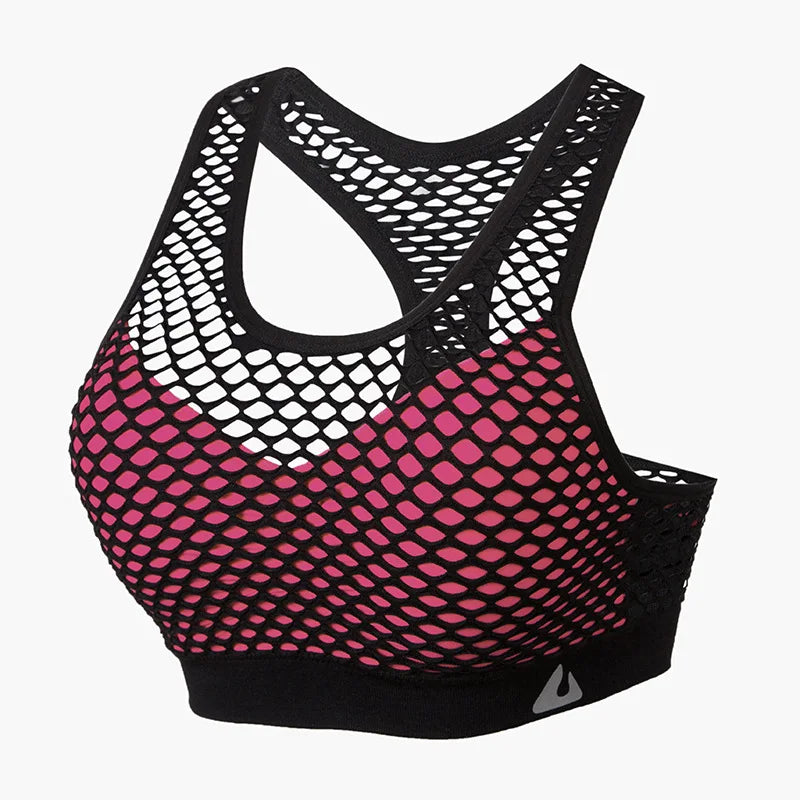 Padded Mesh Yoga Top