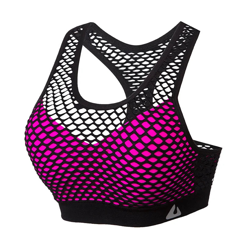 Padded Mesh Yoga Top