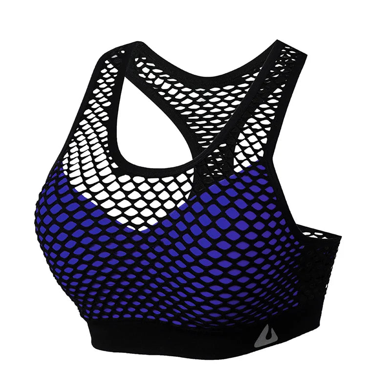 Padded Mesh Yoga Top