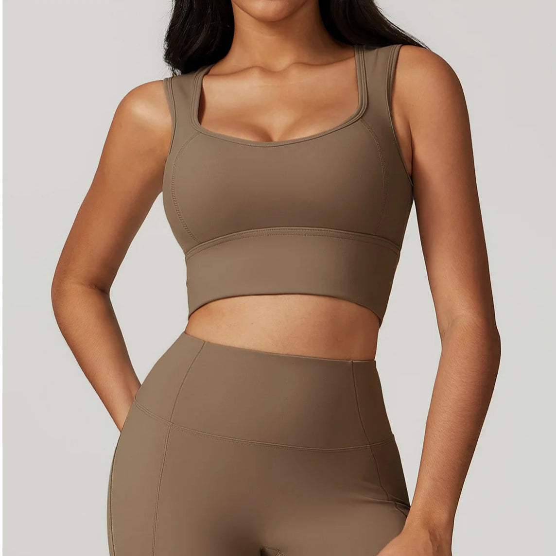 Breathable Padded Yoga Push Up Top