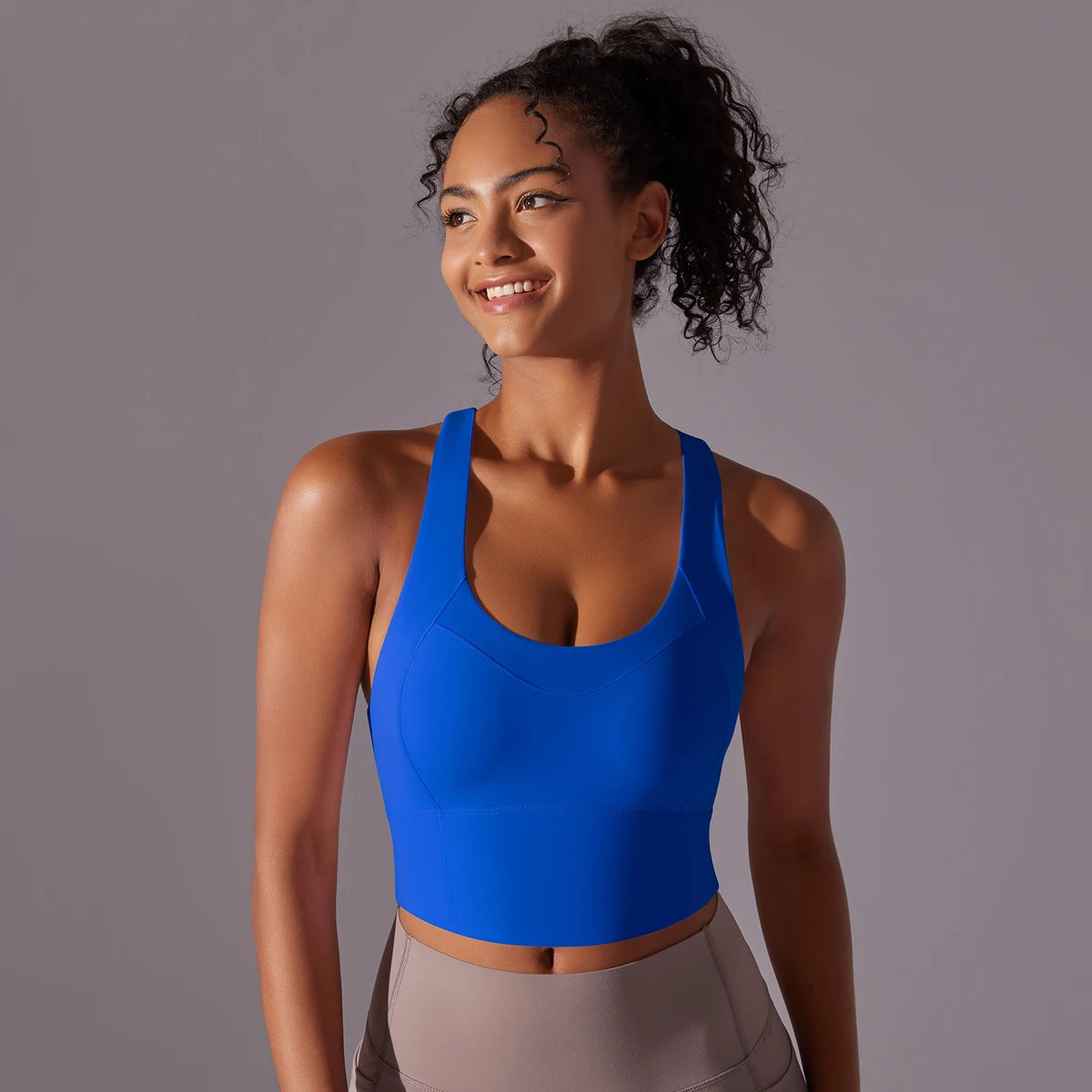 Sexy Simple Nylon Yoga Top