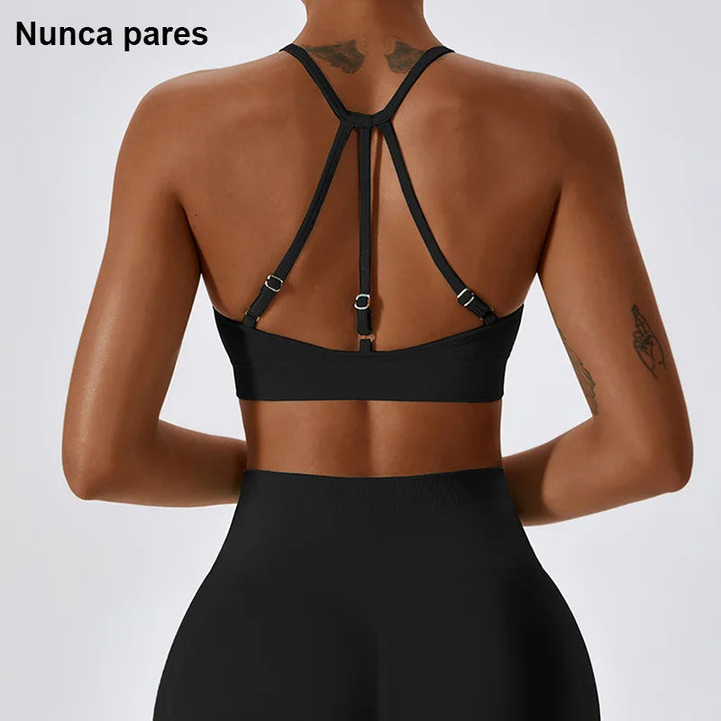 Sexy Open Back Yoga Top
