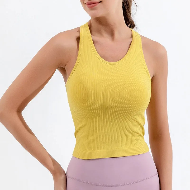 Yoga Tank Top, Ribbed