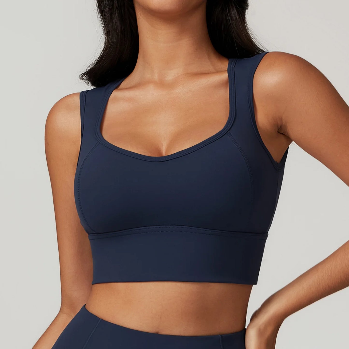 Breathable Padded Yoga Push Up Top
