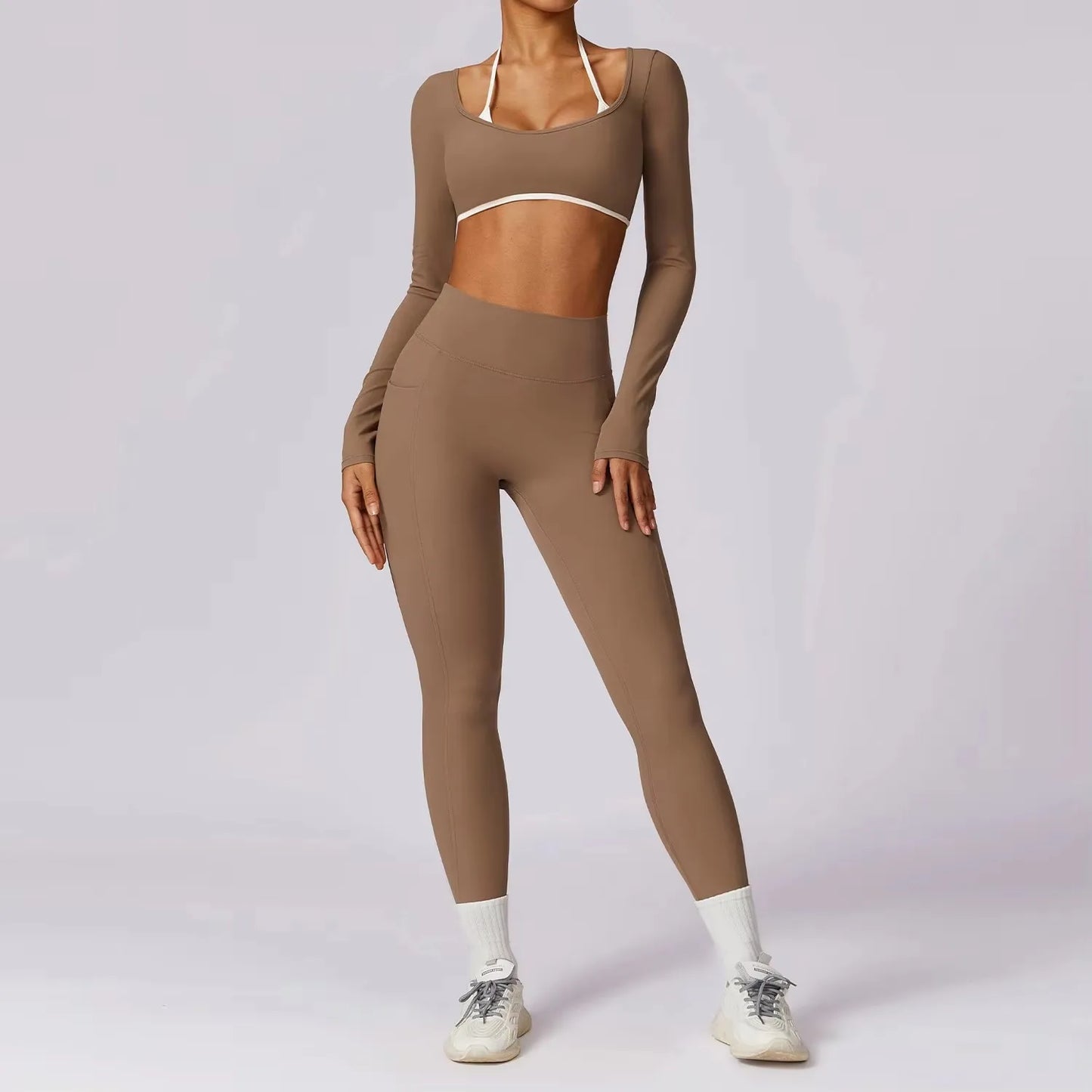 Elegant Yoga Set with Top Option