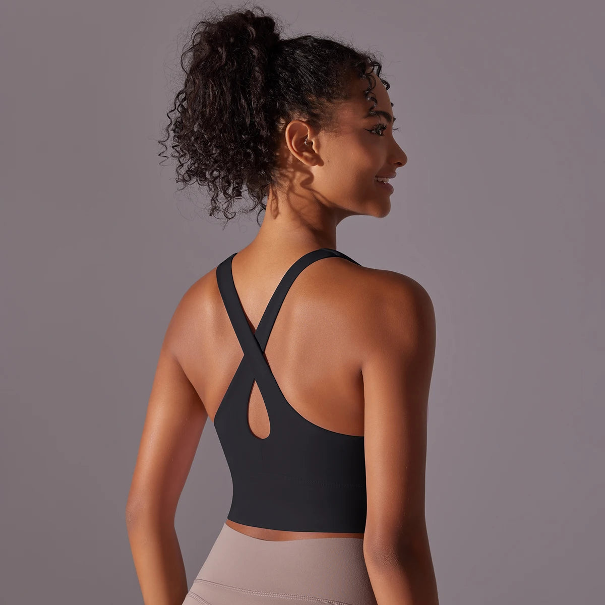 Sexy Simple Nylon Yoga Top