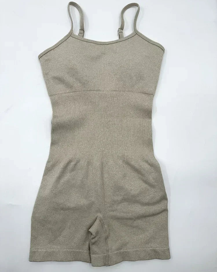 Seamless Hip-lifting Yoga Jumpsuit with Straps