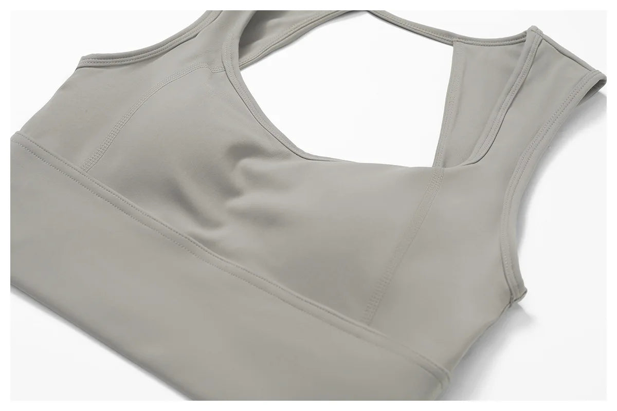 Breathable Padded Yoga Push Up Top