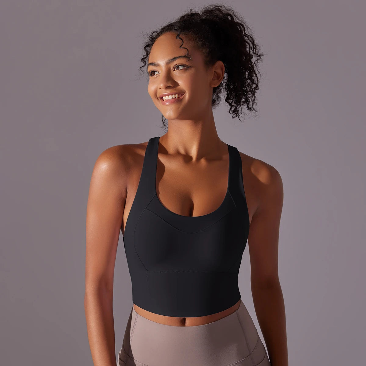 Sexy Simple Nylon Yoga Top