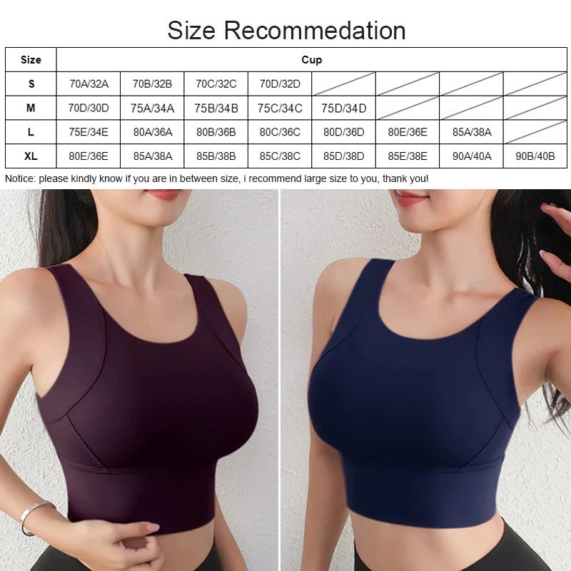 High Support Sports Yoga Crop Top