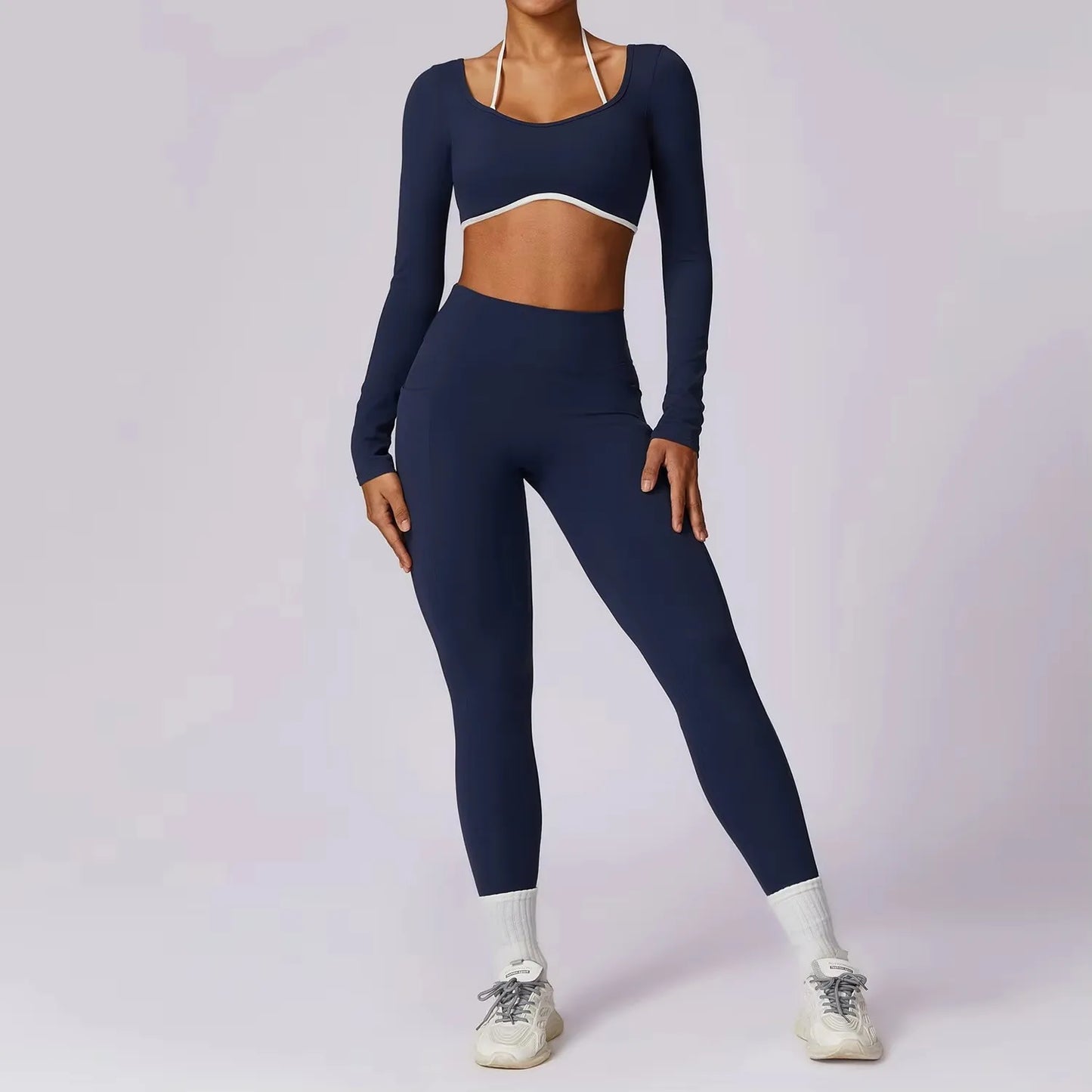 Elegant Yoga Set with Top Option