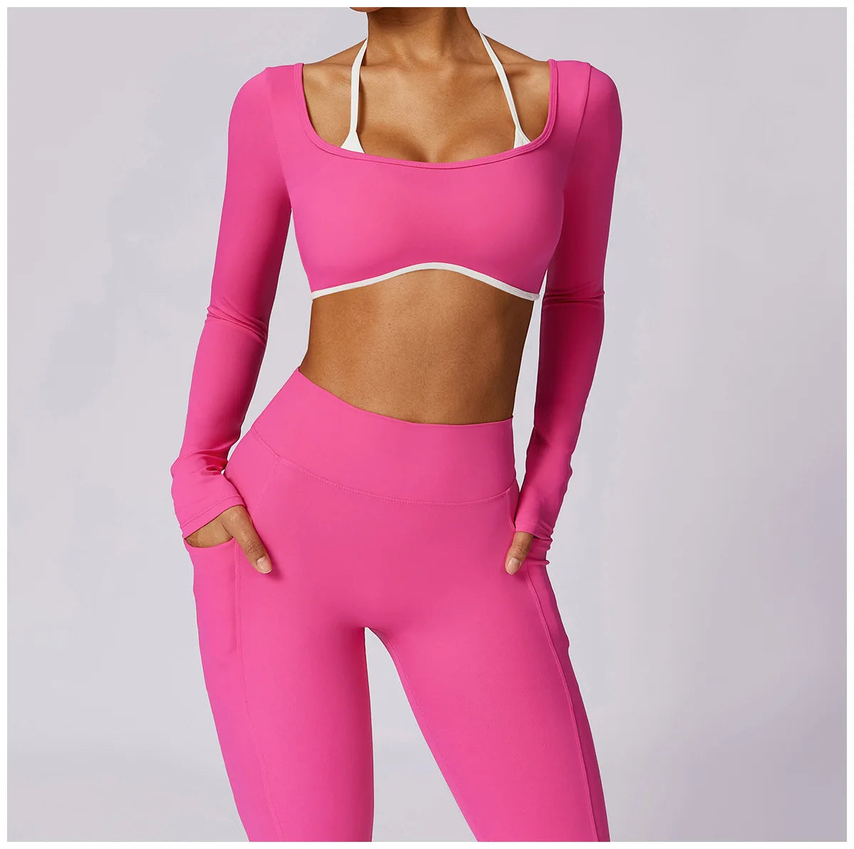 Elegant Yoga Set with Top Option