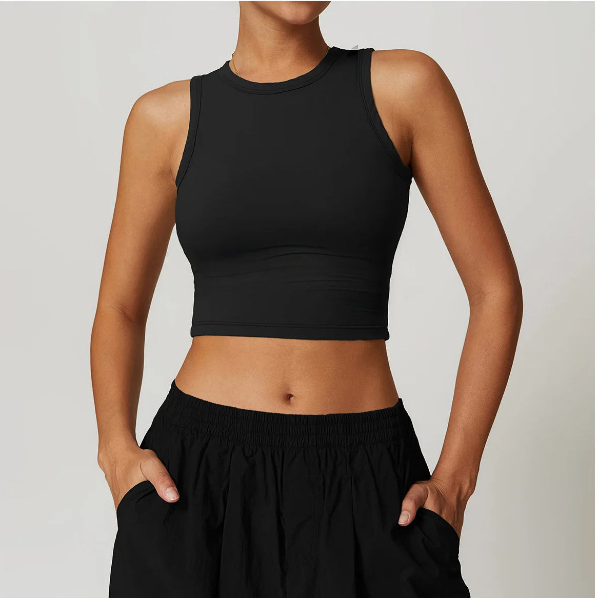 Simple Sleeveless Push up Top