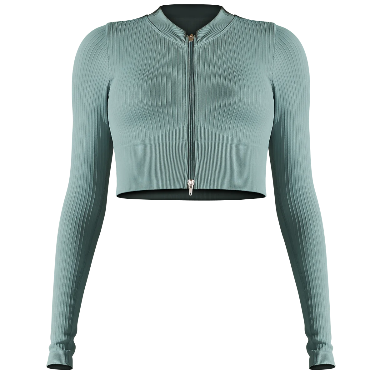 Zip Front Track Top
