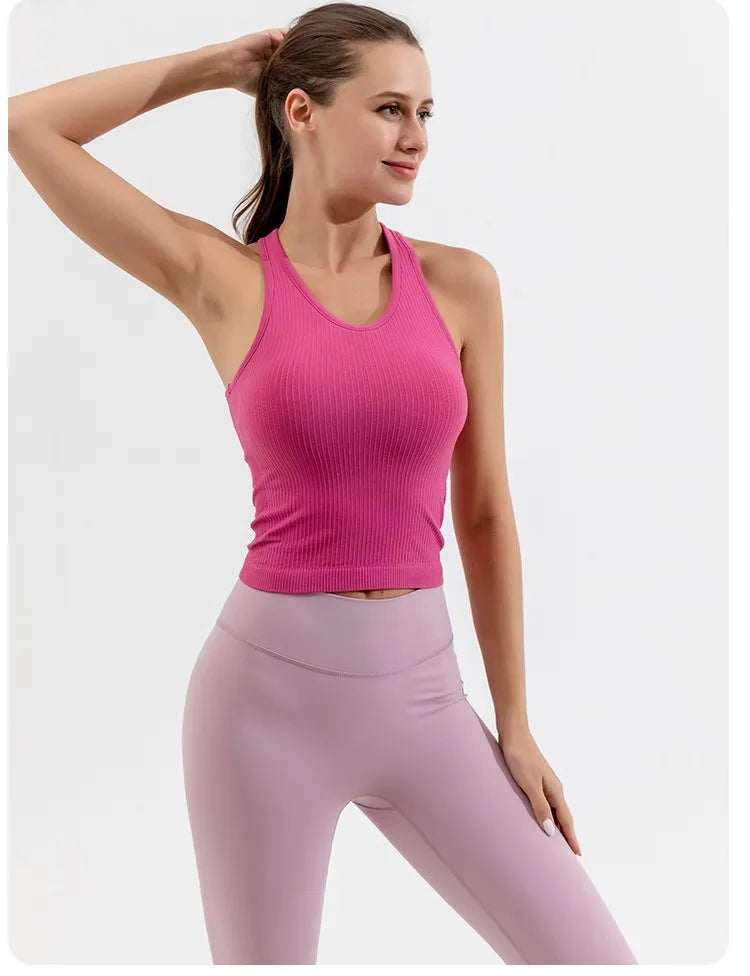 Yoga Tank Top, Ribbed