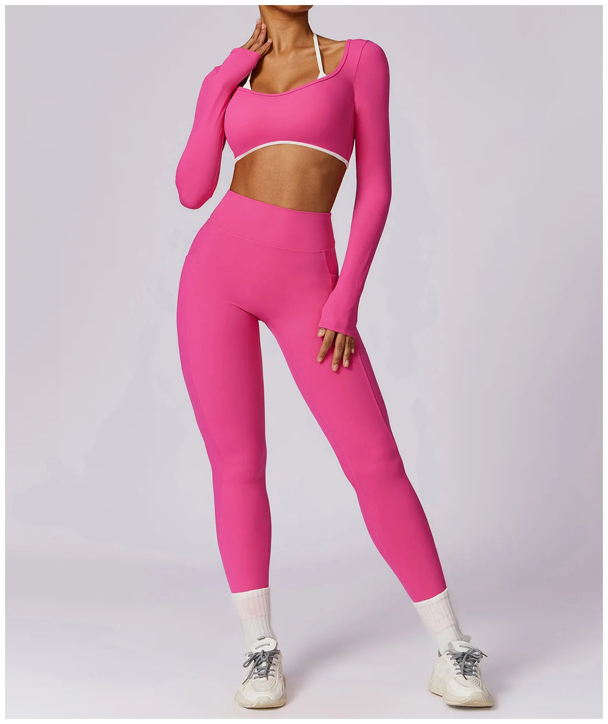 Elegant Yoga Set with Top Option