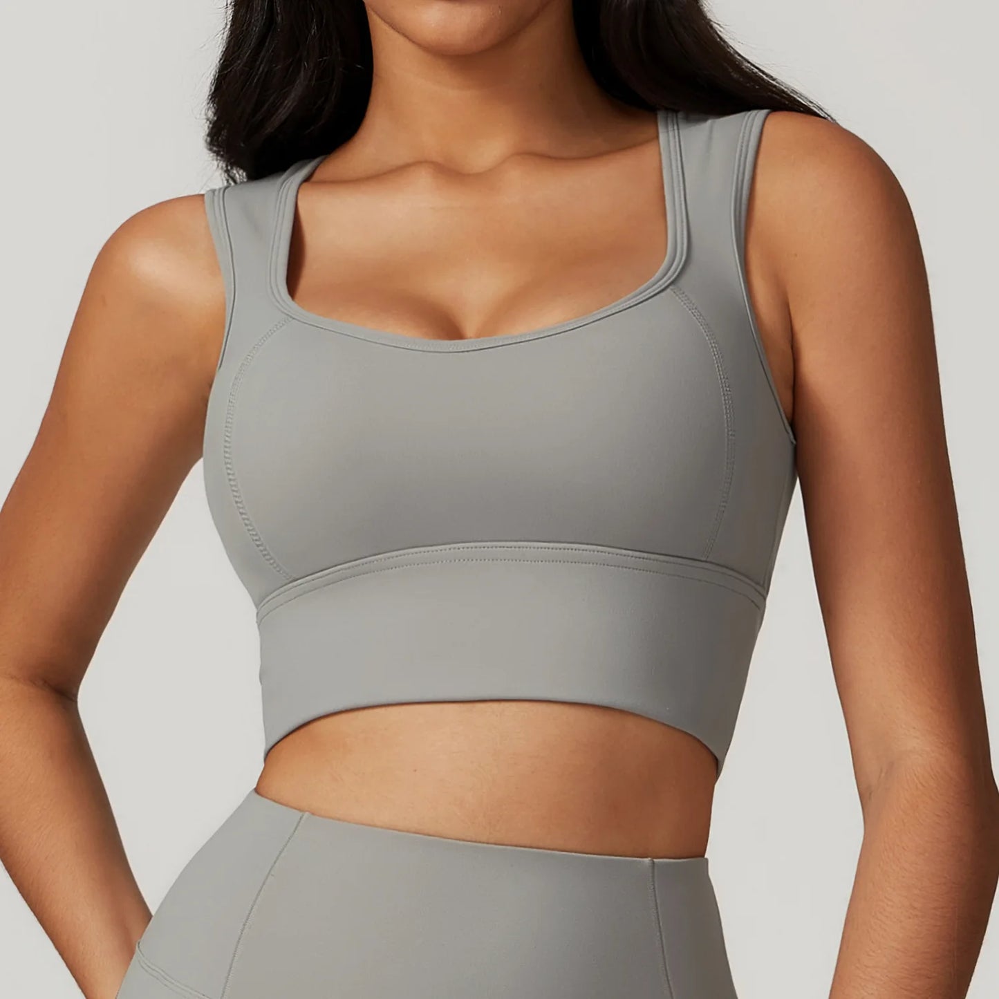 Breathable Padded Yoga Push Up Top