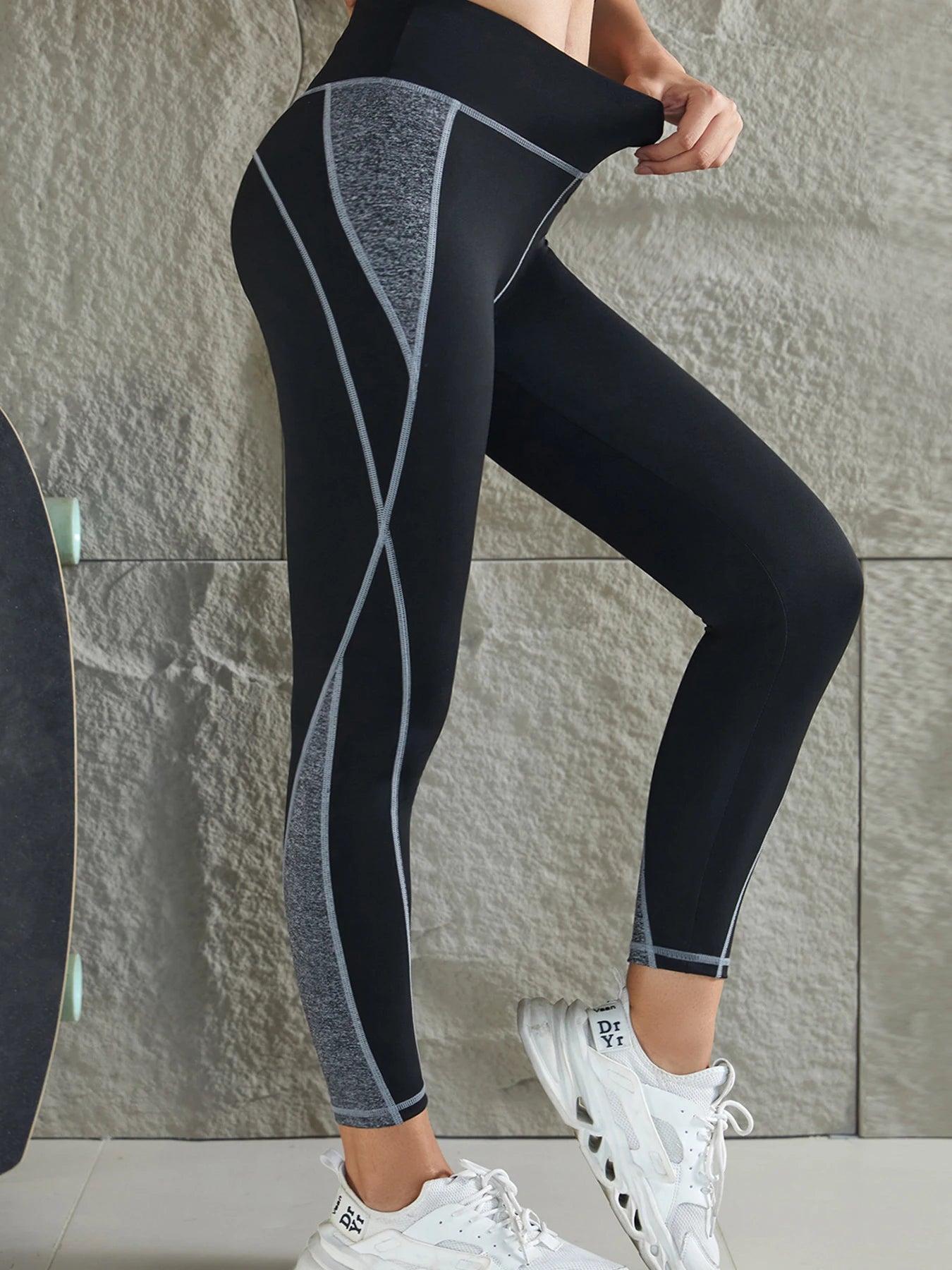 High Waist Splicing Multi Color Yoga Leggings