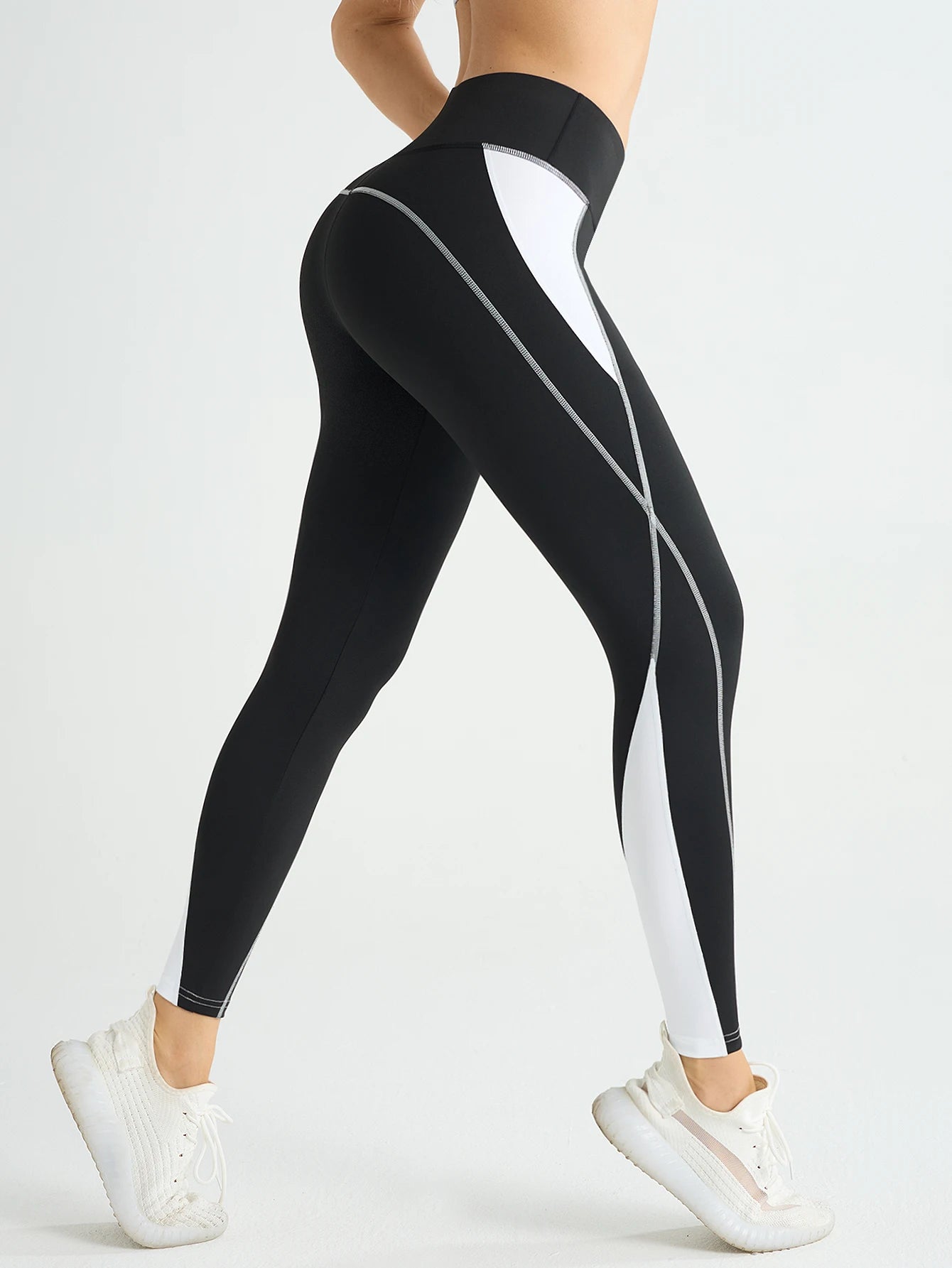 High Waist Splicing Multi Color Yoga Leggings