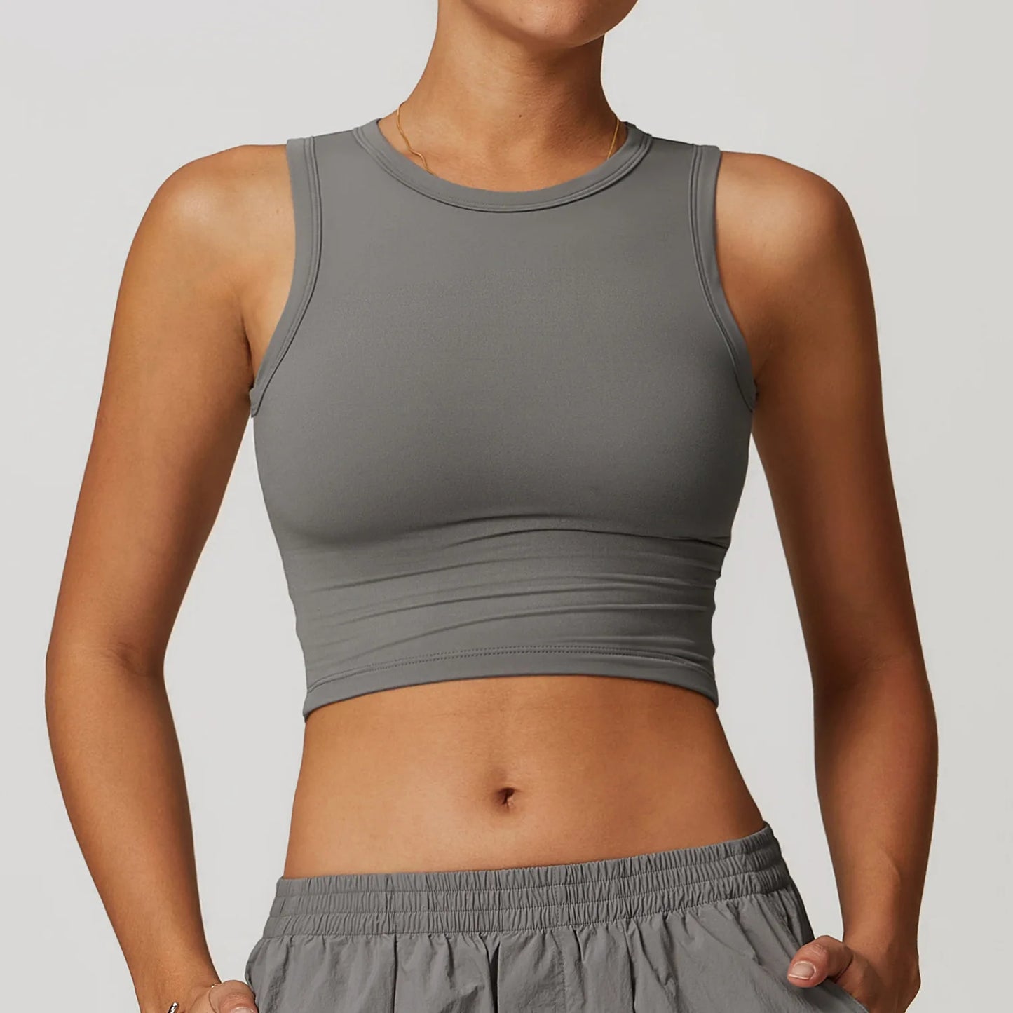 Simple Sleeveless Push up Top