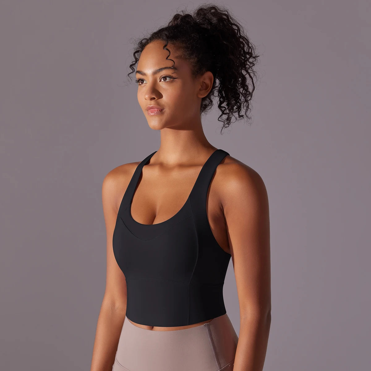 Sexy Simple Nylon Yoga Top