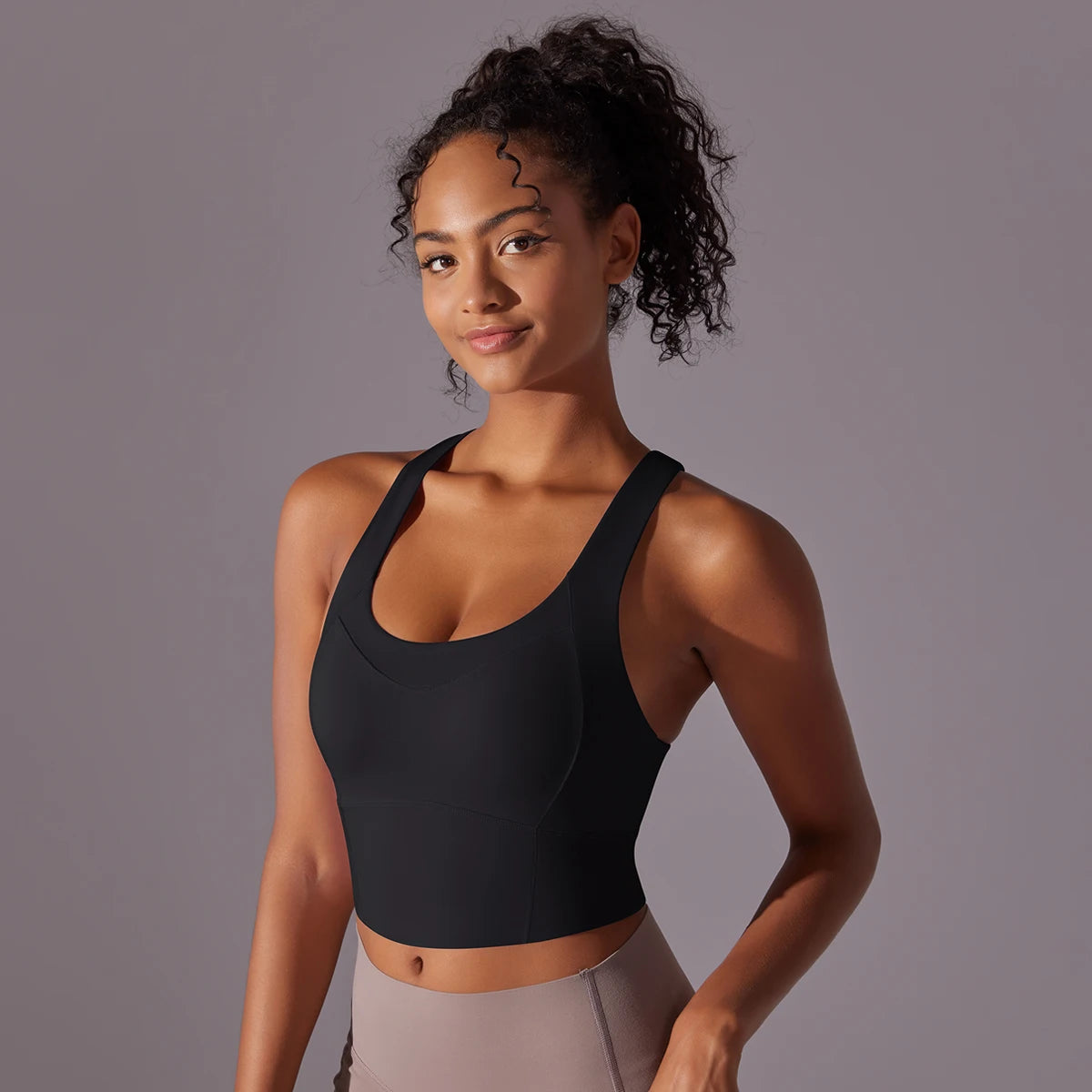 Sexy Simple Nylon Yoga Top