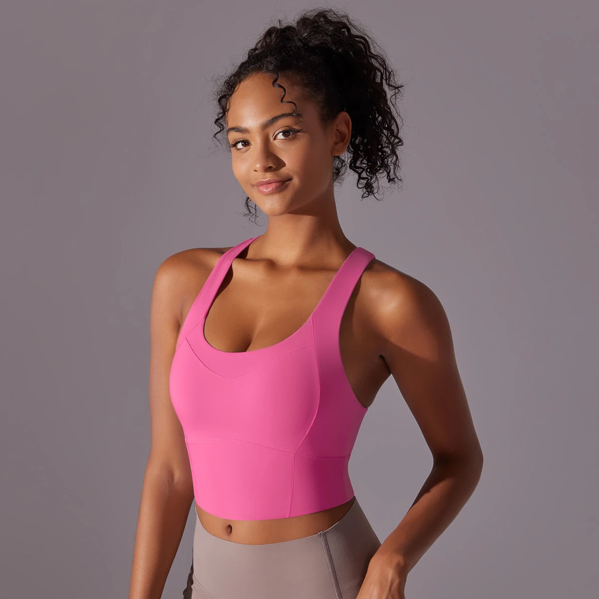 Sexy Simple Nylon Yoga Top