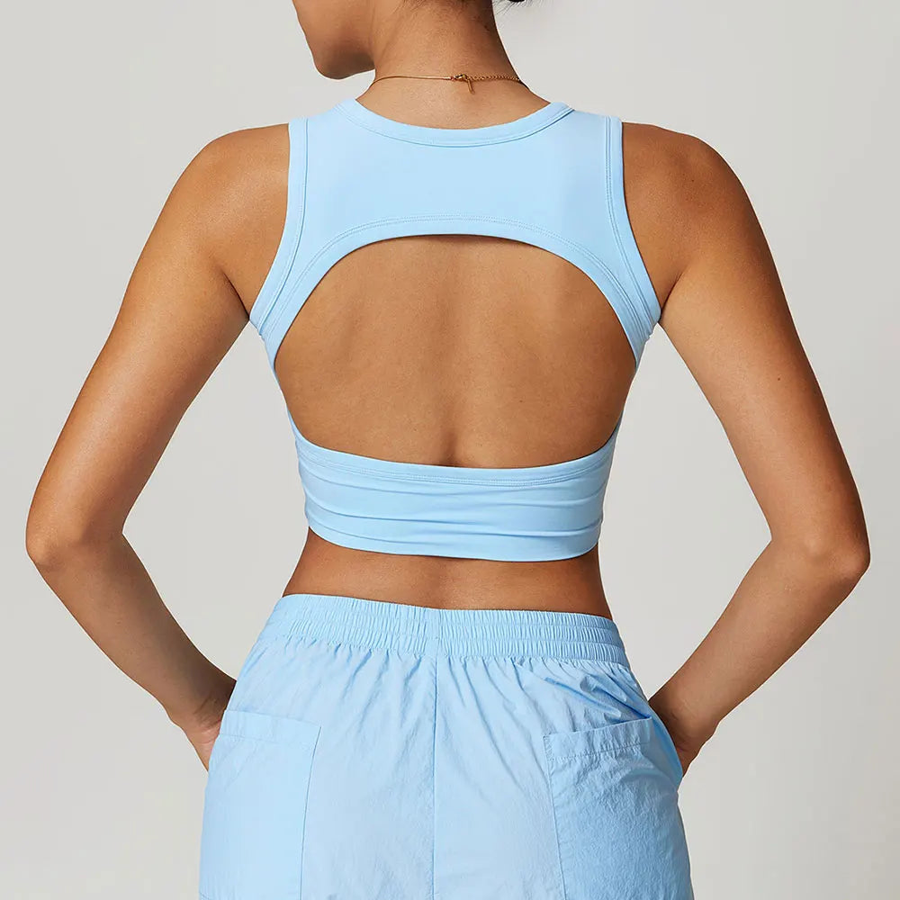 Simple Sleeveless Push up Top