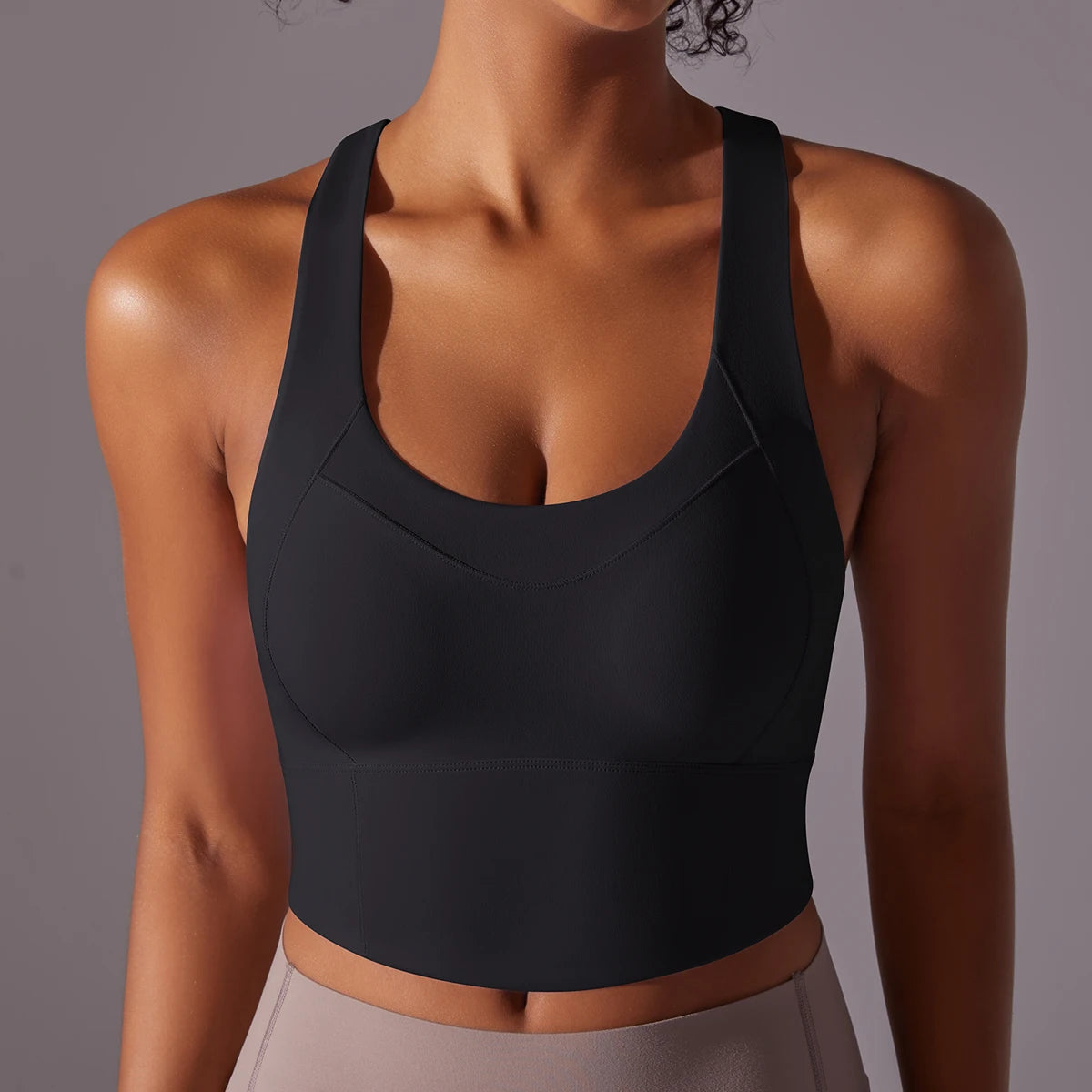 Sexy Simple Nylon Yoga Top