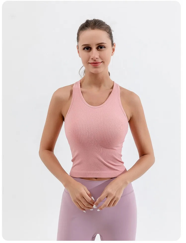 Yoga Tank Top, Ribbed