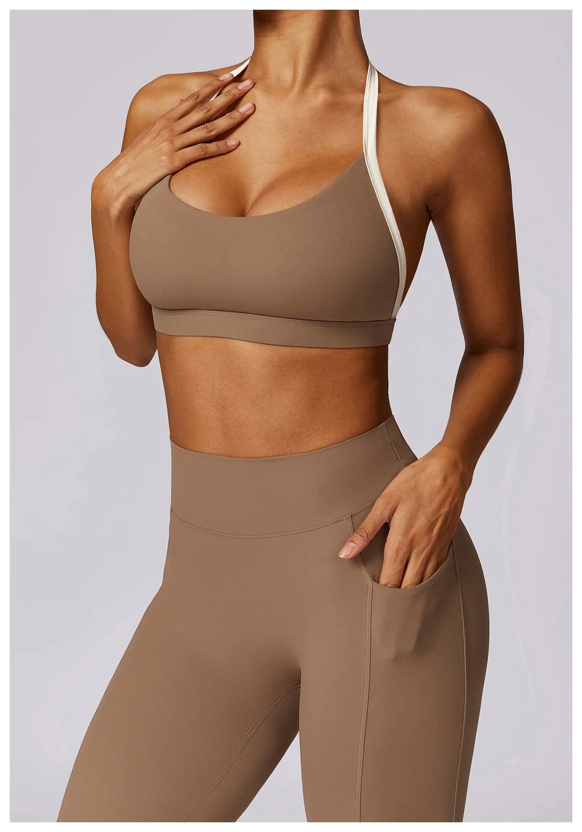 Elegant Yoga Set with Top Option