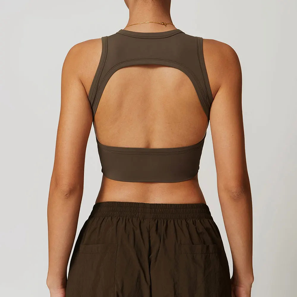 Simple Sleeveless Push up Top