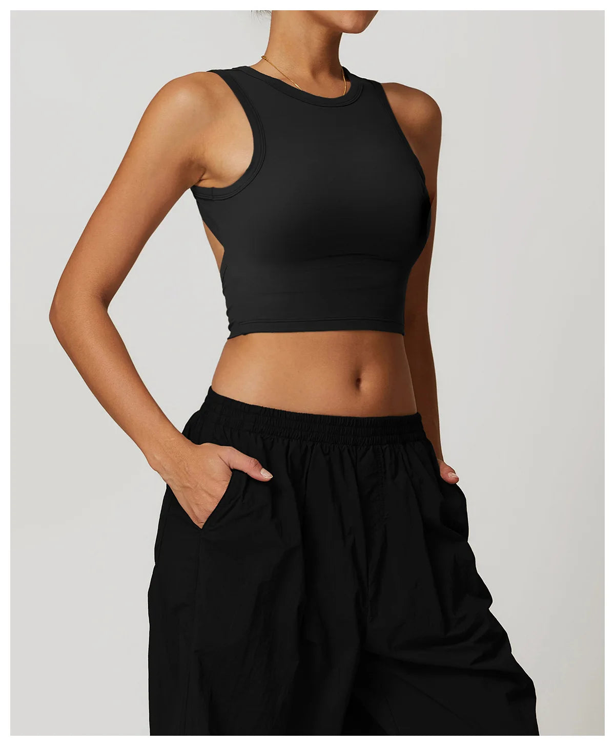 Simple Sleeveless Push up Top