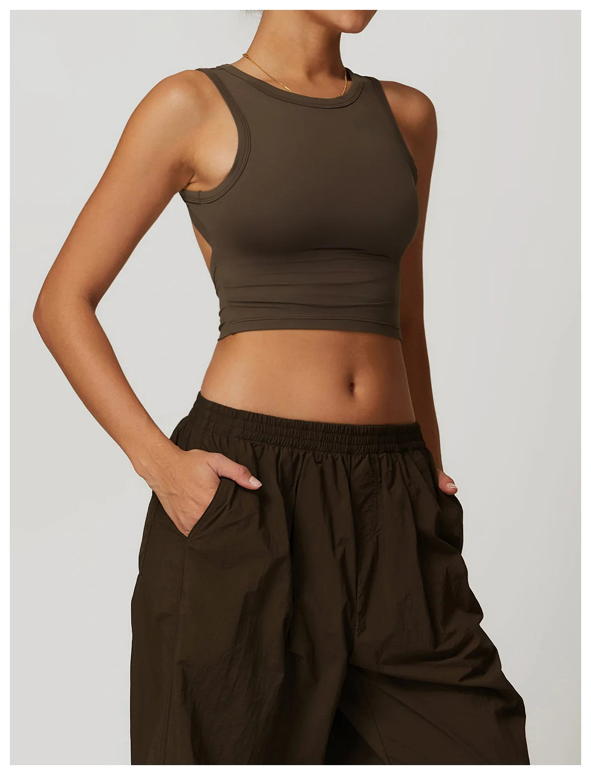 Simple Sleeveless Push up Top