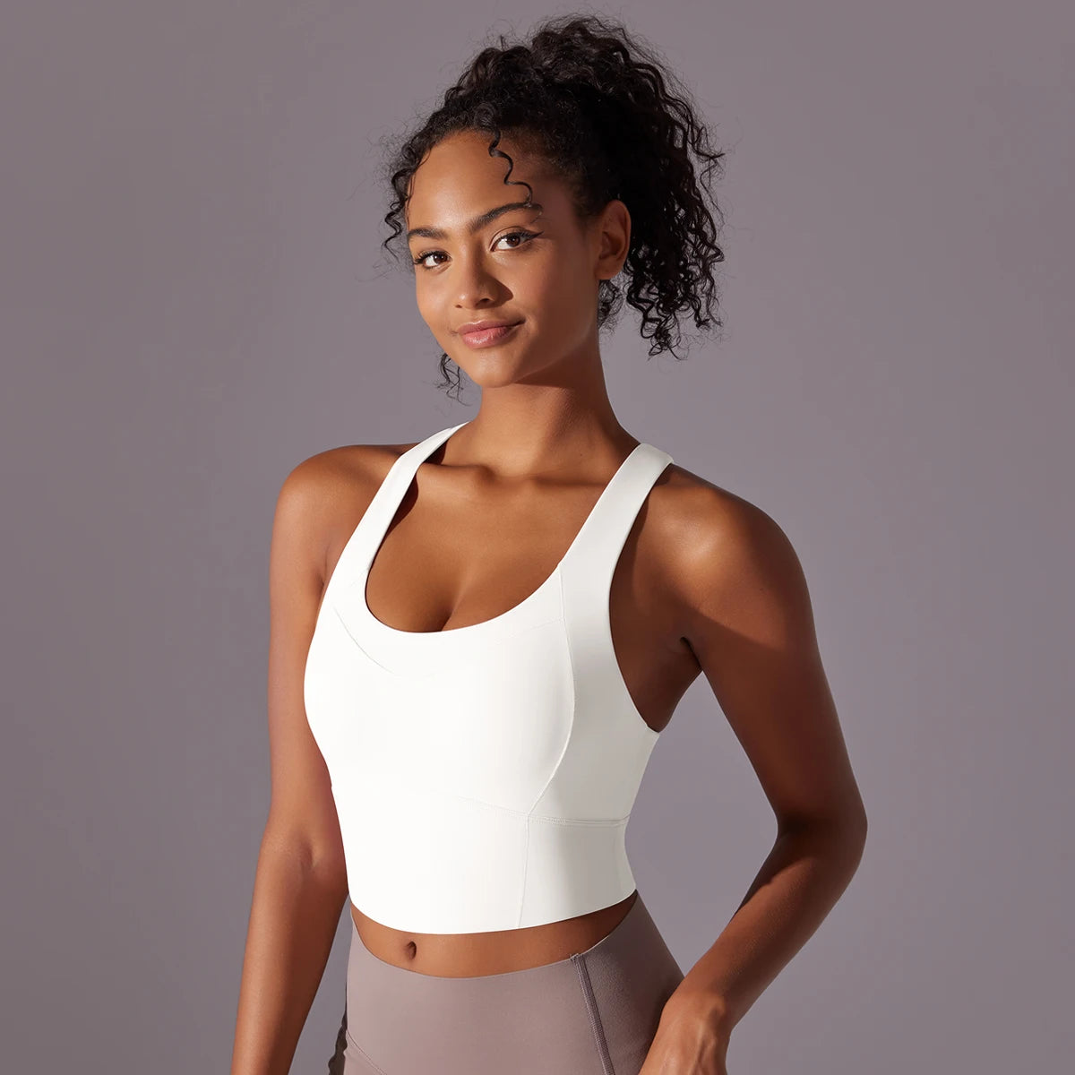 Sexy Simple Nylon Yoga Top
