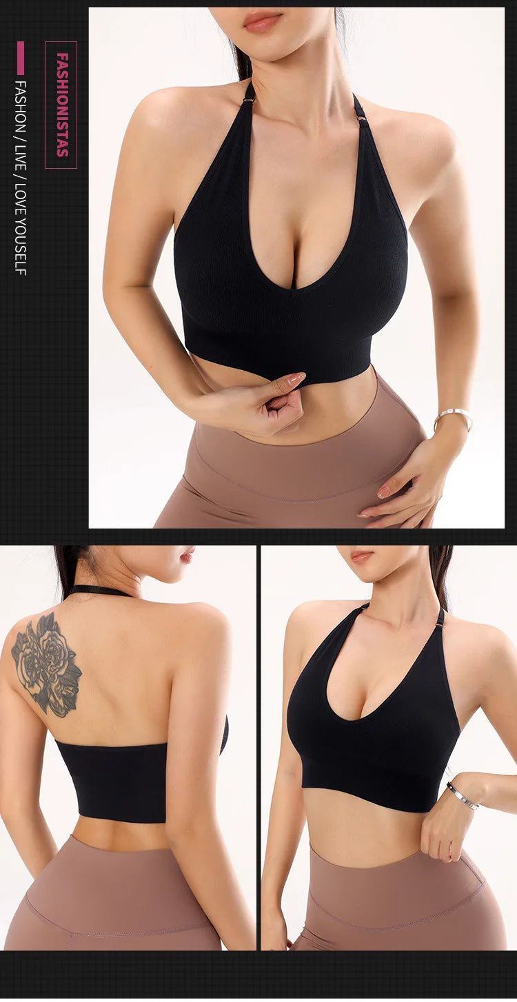 V-Neck Neck Bra-Style Top