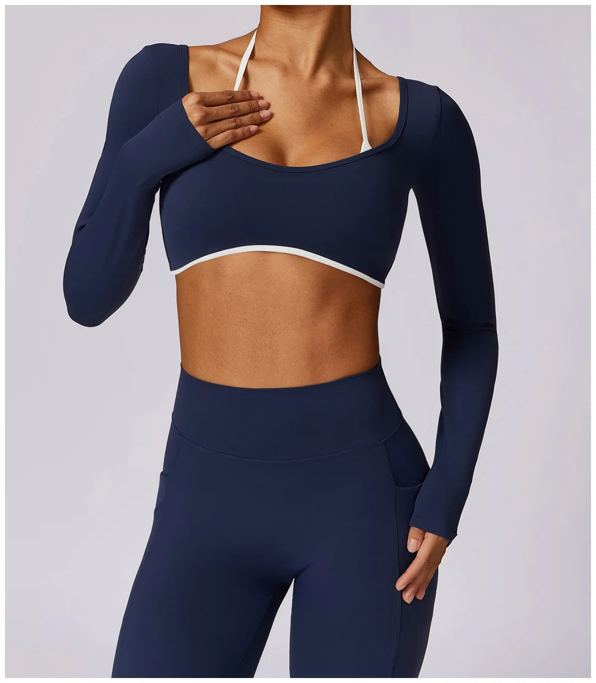 Elegant Yoga Set with Top Option