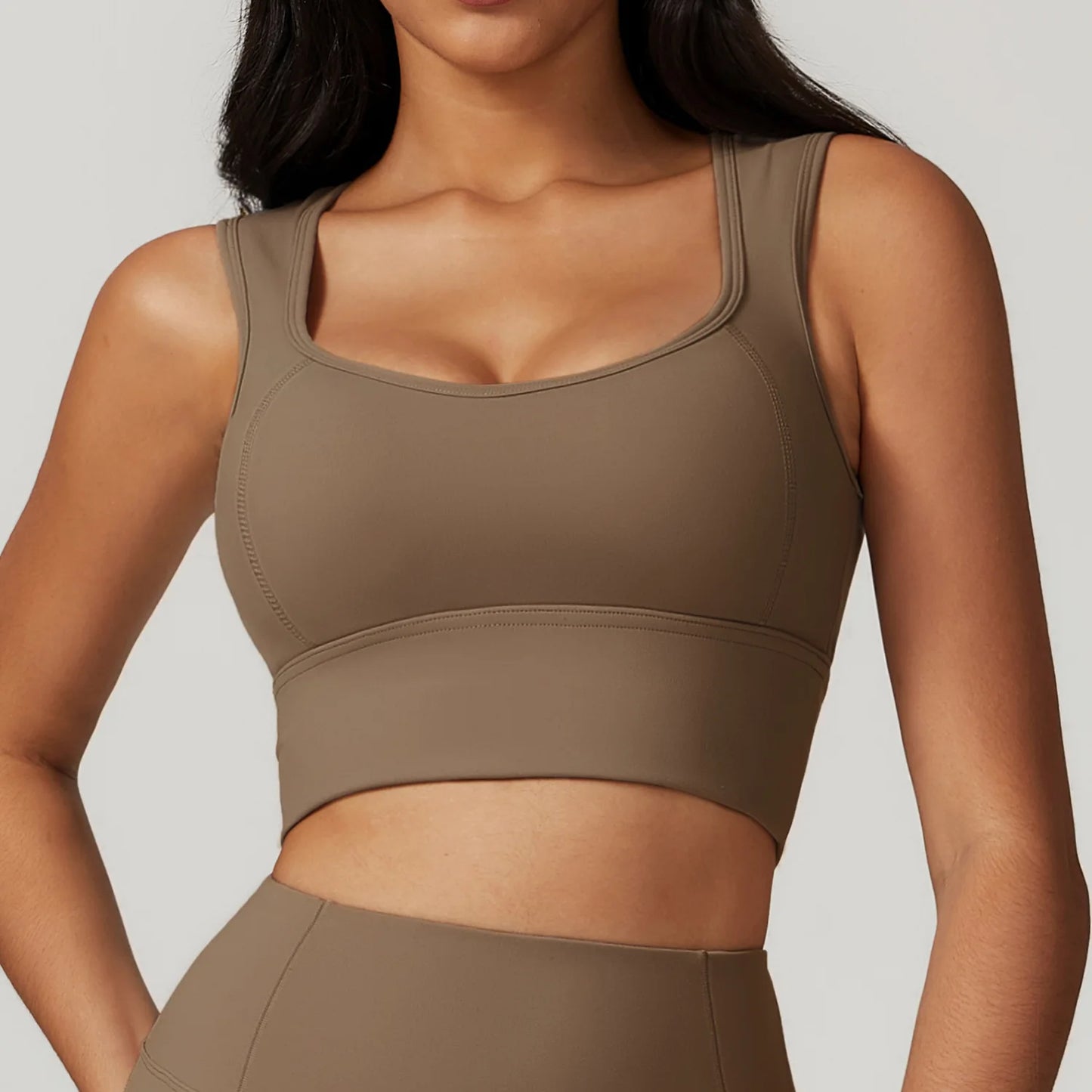 Breathable Padded Yoga Push Up Top
