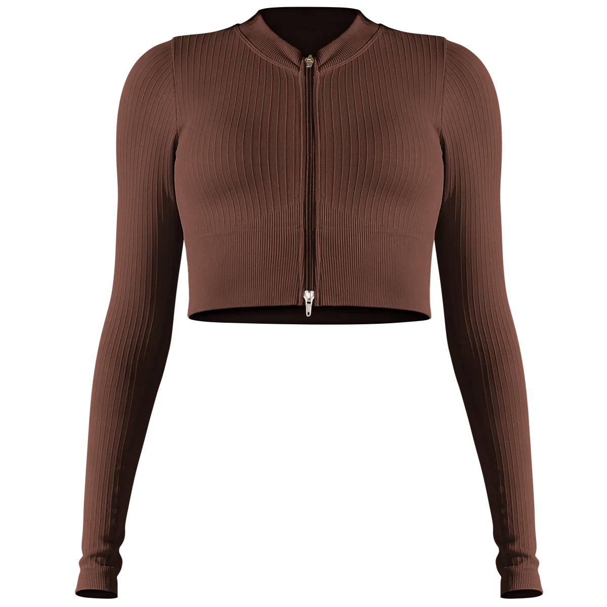 Zip Front Track Top
