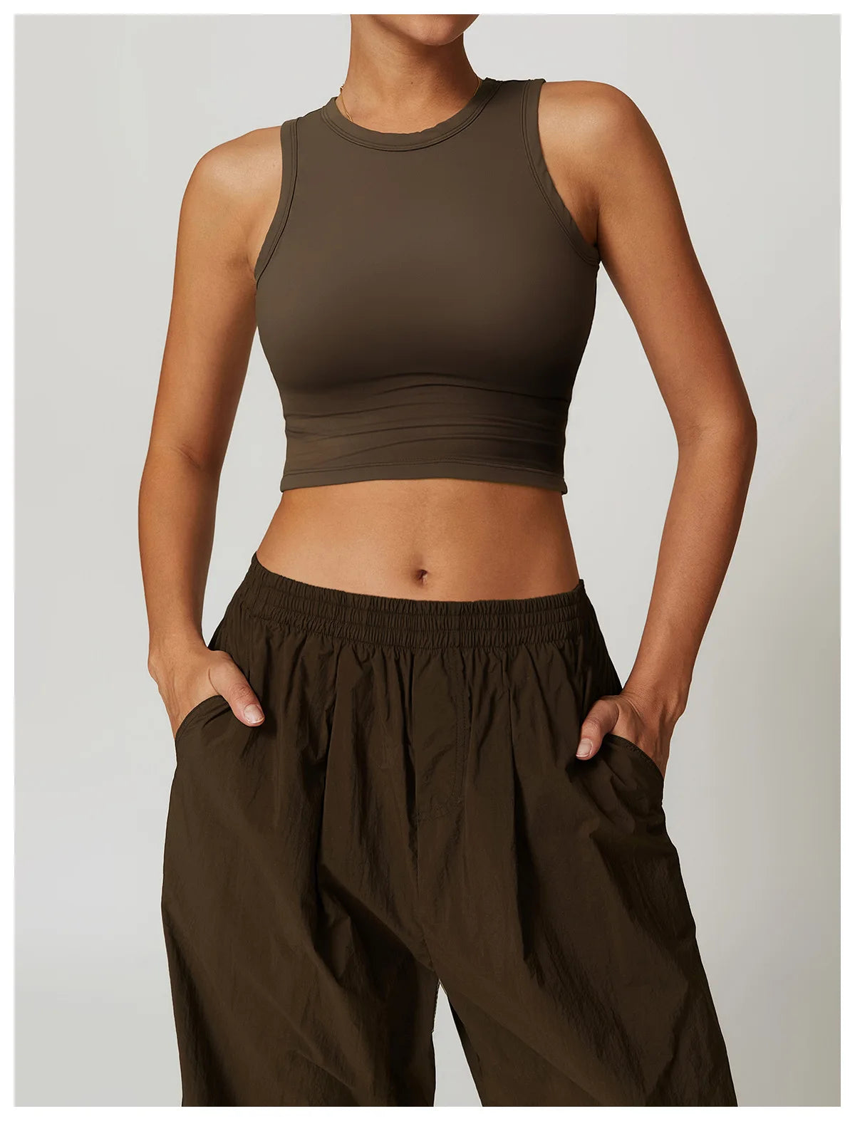 Simple Sleeveless Push up Top