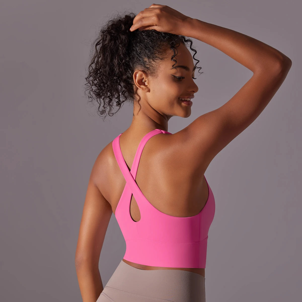 Sexy Simple Nylon Yoga Top