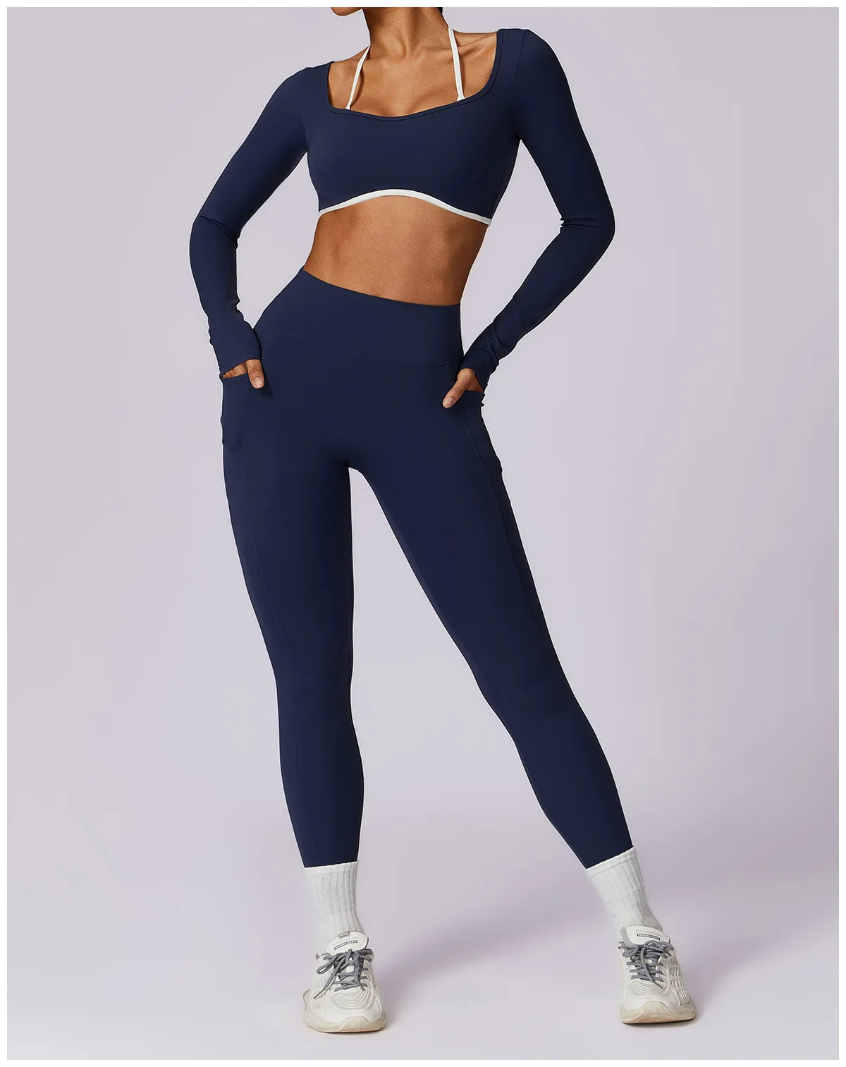 Elegant Yoga Set with Top Option