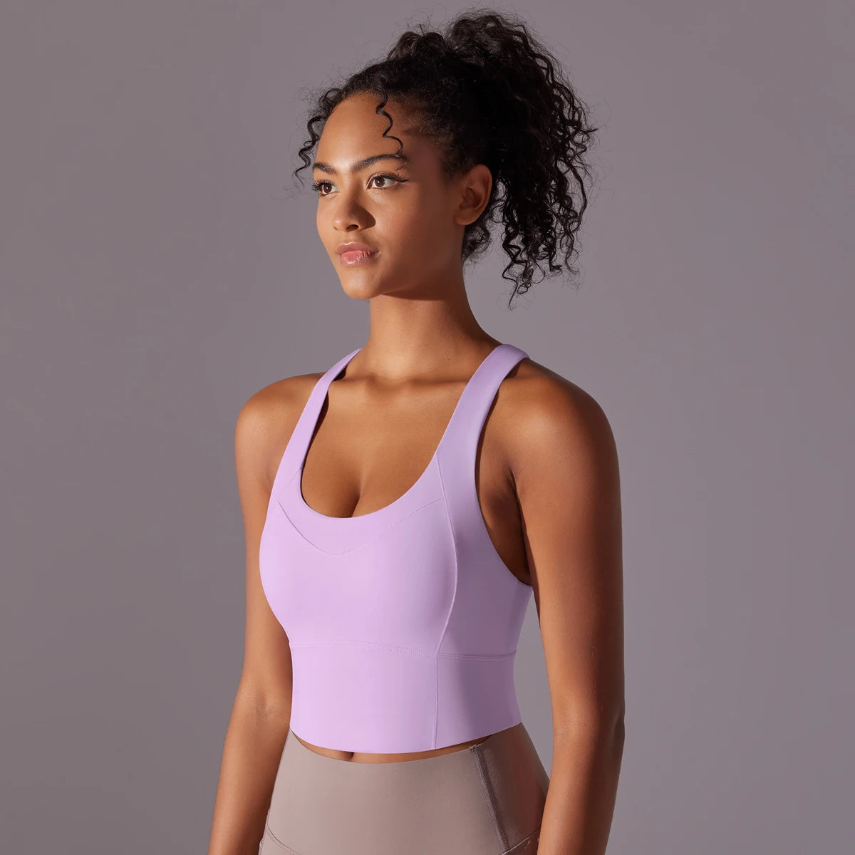 Sexy Simple Nylon Yoga Top